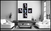 Ručne maľovaný POP Art obraz Pink Floyd 4 dielny  pf | rôzne rozmery